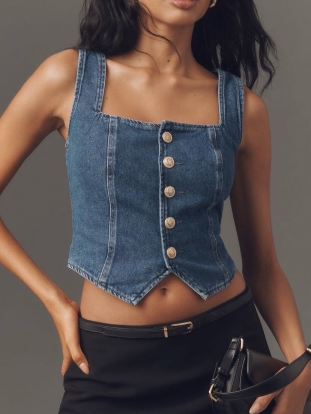 Reformation Bo Denim Top